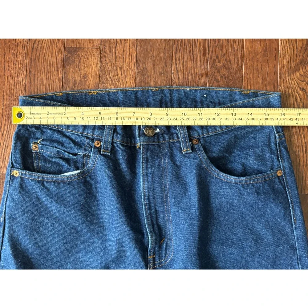 Vintage Levi's 505-0216 Jeans Mens 32x29 USA Dark Wash Straight Leg 80s